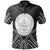 Palau Polo Shirt Palau Seal Black Tribal Patterns Unisex White - Polynesian Pride