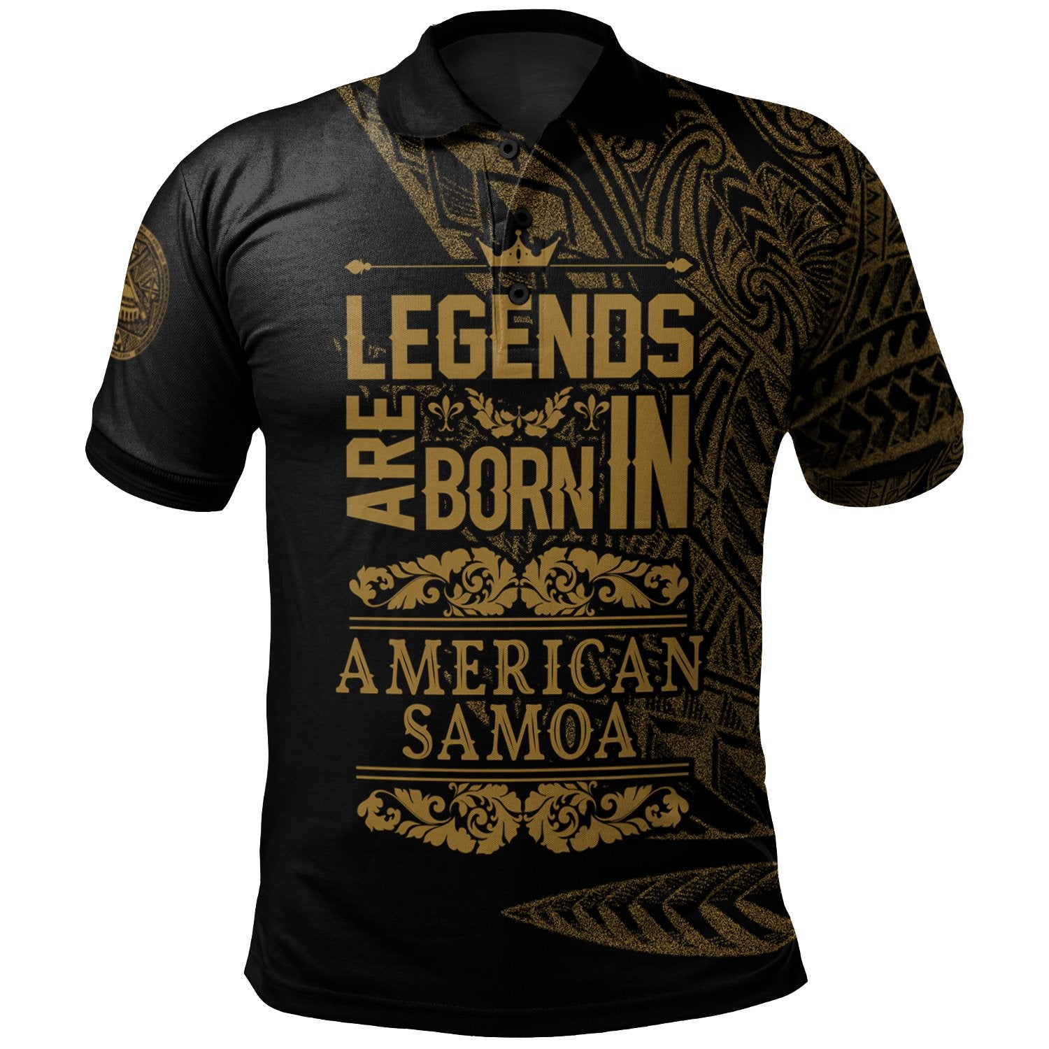 American Samoa Polo Shirt Legends Are Born In Yellow Color Unisex Yellow - Polynesian Pride