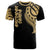 American Samoa T Shirt American Samoan Tatau Gold Patterns Unisex Black - Polynesian Pride