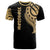 Marshall T Shirt Marshall Tatau Gold Patterns Unisex Black - Polynesian Pride