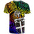 Fiji Custom T Shirt Rainbow Polynesian Pattern - Polynesian Pride