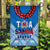 Toa Samoa Rugby Flag Manu Siva Tau Style Ulafala Ver.01 LT13 - Polynesian Pride