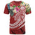 FSM Polynesian T Shirt Summer Plumeria (Red) Unisex Red - Polynesian Pride