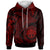 Federated States of Micronesia Hoodie Humpback Whale & Coat of Arms Red Unisex Red - Polynesian Pride