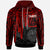 Tahiti Hoodie Tahiti Seal In Heartbeat Patterns Style (Red) Unisex Red - Polynesian Pride