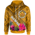 Hawaii Hoodie Kanaka Maoli With Hibiscus On Polynesian Patterns (YELLOW) Unisex Yellow - Polynesian Pride