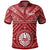 Tahiti Polo Shirt Tahitian Seal In Polynesian Tattoo Style (Red) Unisex Red - Polynesian Pride