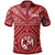 Tonga Polo Shirt Tongan Seal With Polynesian Tattoo Style (Red) Unisex Red - Polynesian Pride