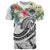 FSM Polynesian T Shirt Summer Plumeria (White) Unisex White - Polynesian Pride