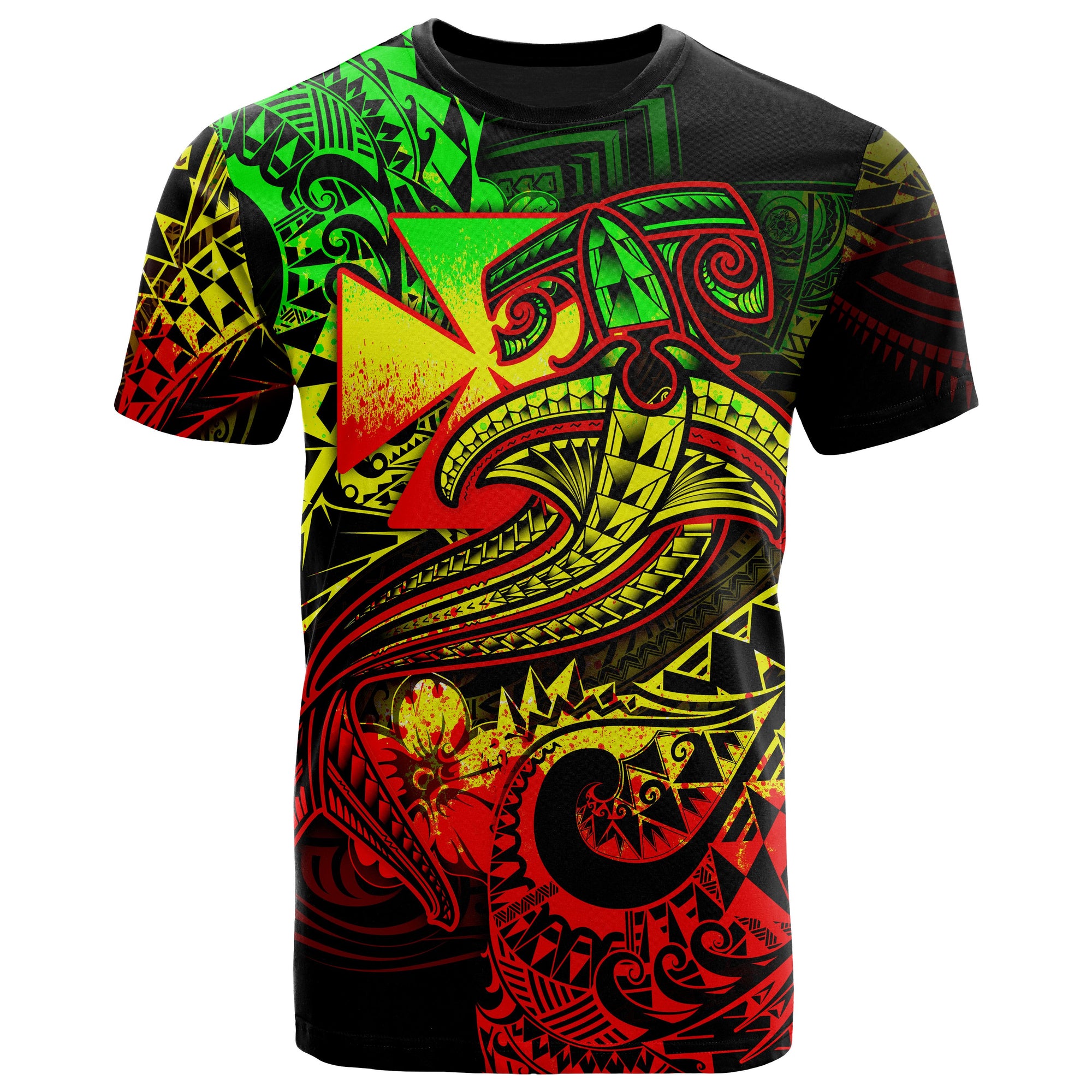 Polynesian Wallis and Futuna T shirt Reggae Shark Polynesian Tattoo Unisex Reggae - Polynesian Pride