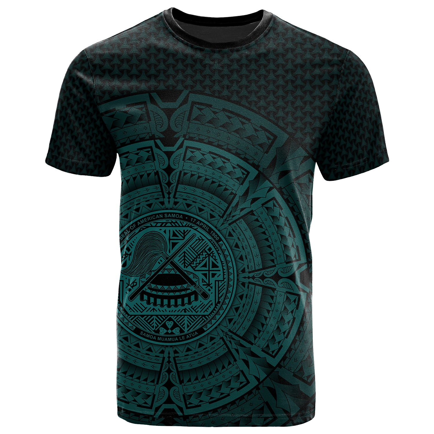 American Samoa Polynesian T Shirt Polynesian Circle (Turquoise) Unisex Turquoise - Polynesian Pride