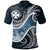 Wallis and Futuna Polynesian Polo Ocean Style Unisex Blue - Polynesian Pride