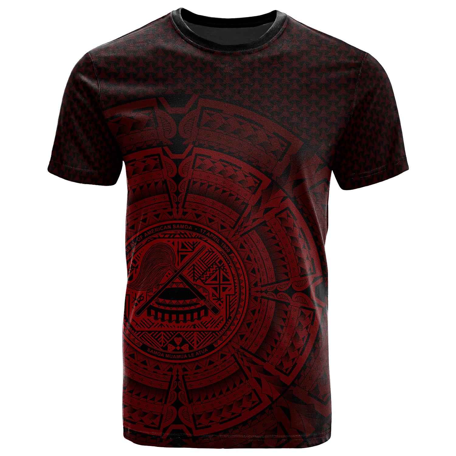 American Samoa Polynesian T Shirt Polynesian Circle (Red) Unisex Red - Polynesian Pride