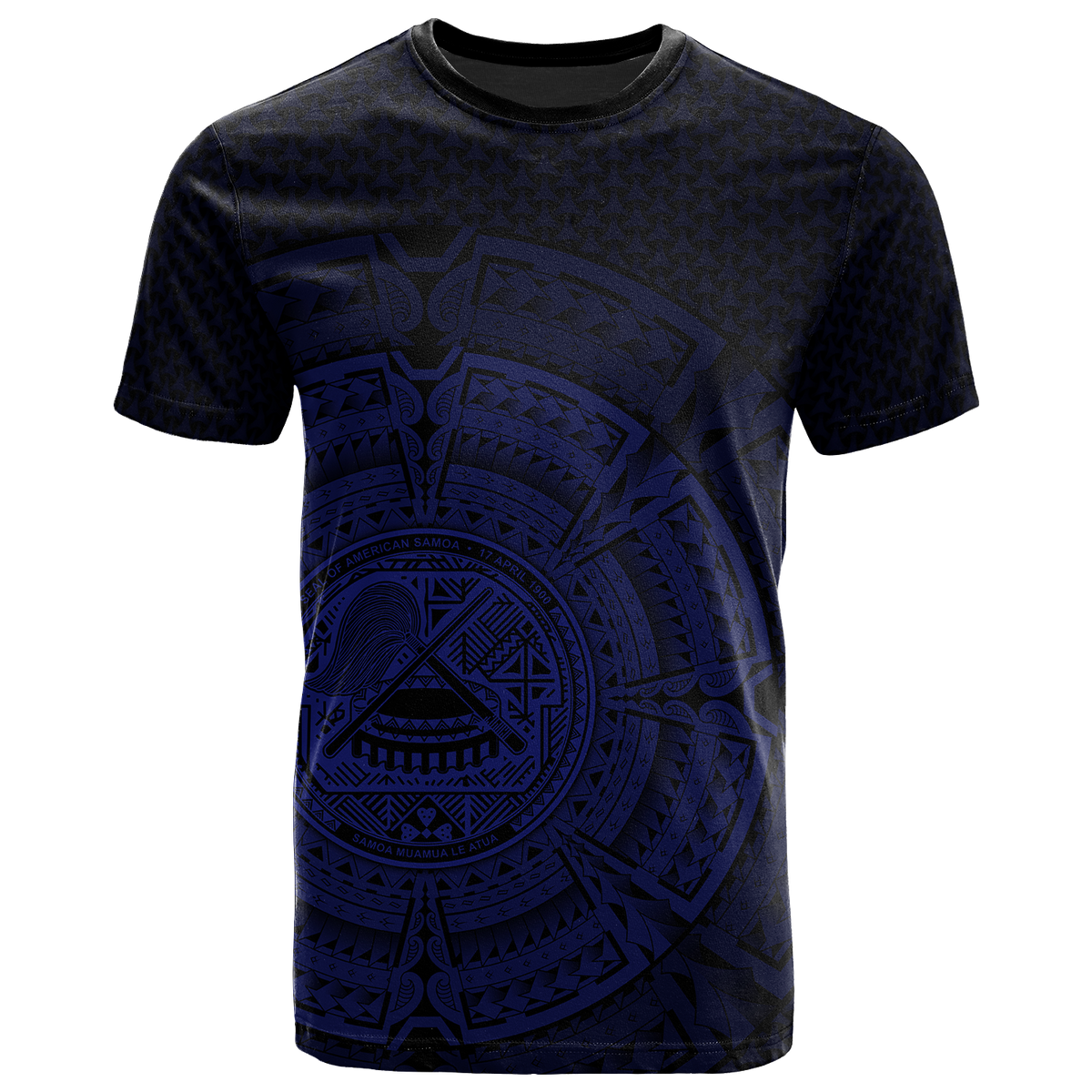 American Samoa Polynesian T Shirt Polynesian Circle (Blue) Unisex Blue - Polynesian Pride