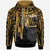 Tahiti Hoodie Tahiti Seal In Heartbeat Patterns Style (Gold) Unisex Gold - Polynesian Pride