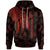 New Caledonia Hoodie Polynesian Wings Red Unisex Red - Polynesian Pride