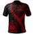 Samoa Polo Shirt Samoan Coat Of Arms With Polynesian Tattoo Red Unisex Red - Polynesian Pride