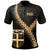 Fiji Polo Shirt Viti Coat Of Arms With Polynesian Tattoo Gold Unisex Gold - Polynesian Pride