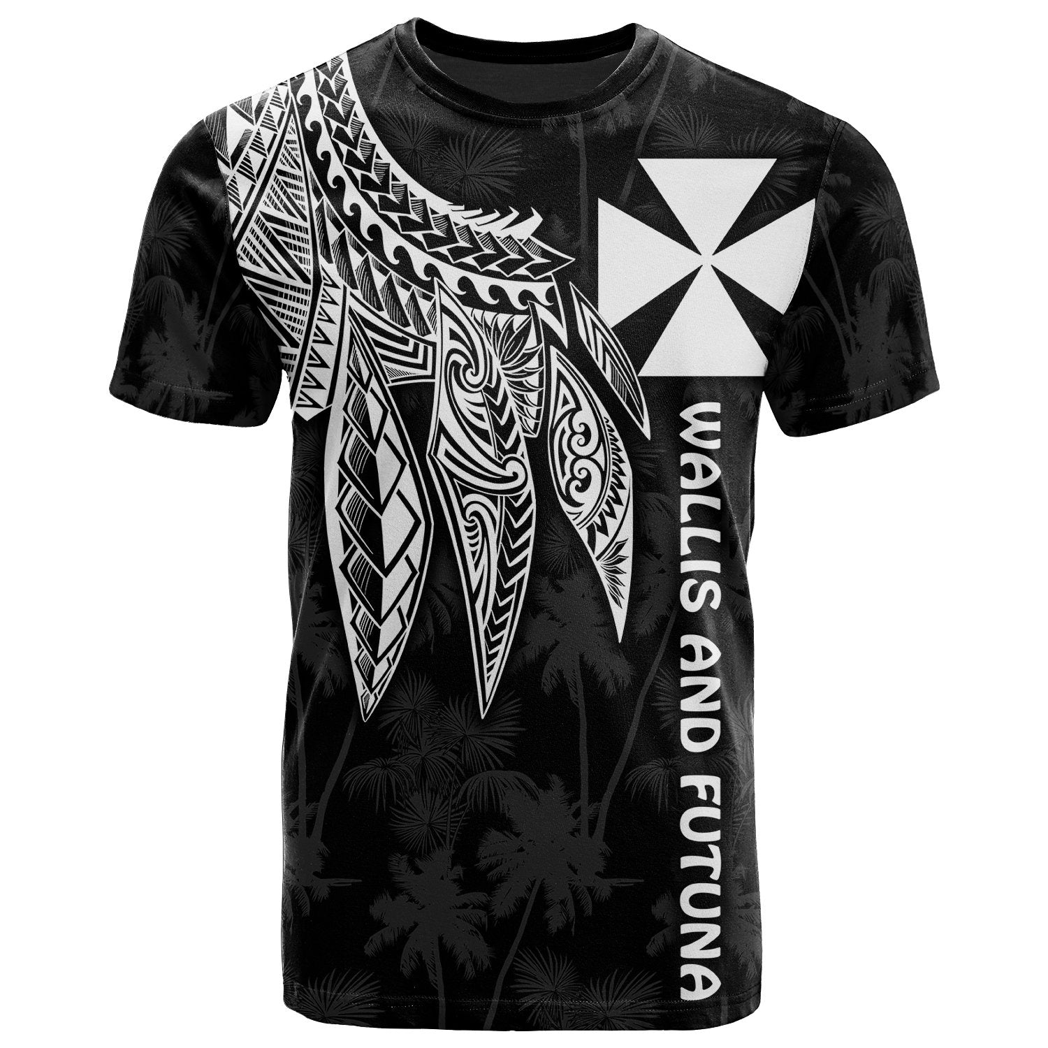 Wallis and Futuna T Shirt Polynesian Wings White Unisex White - Polynesian Pride