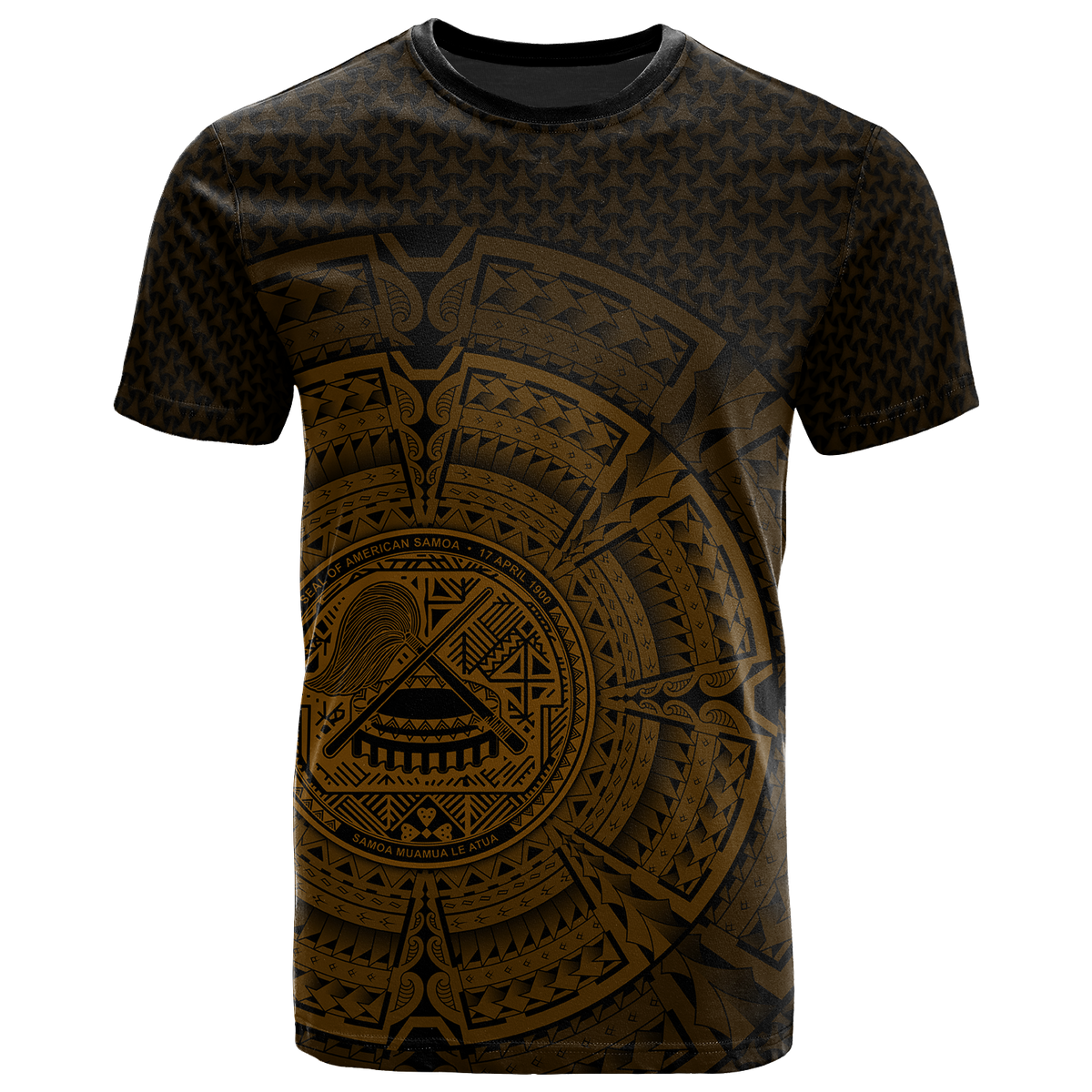 American Samoa Polynesian T Shirt Polynesian Circle (Golden) Unisex Golden - Polynesian Pride