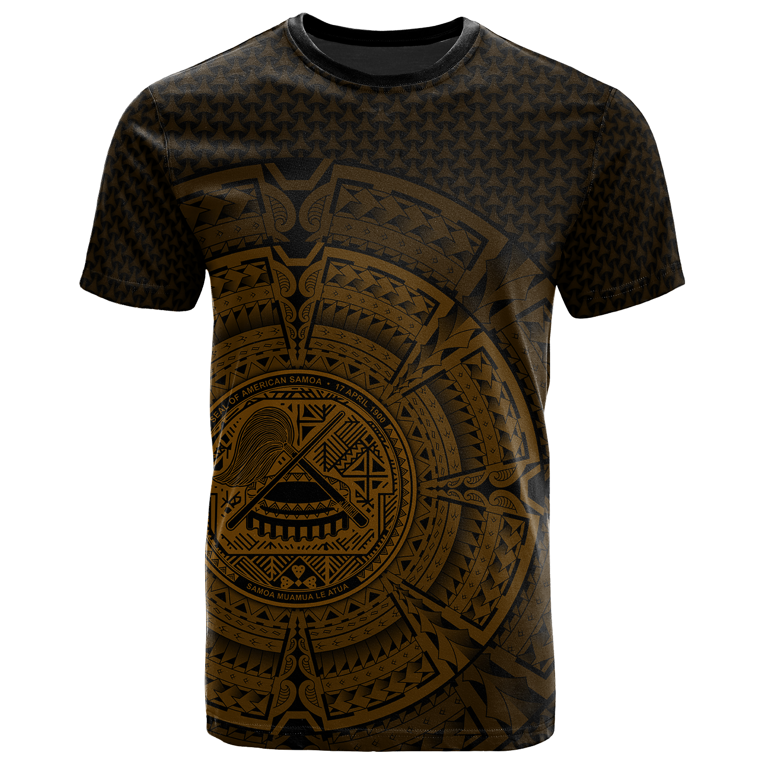 American Samoa Polynesian T Shirt Polynesian Circle (Golden) Unisex Golden - Polynesian Pride