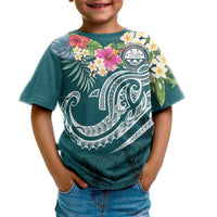 FSM Polynesian T Shirt Summer Plumeria (Turquoise) - Polynesian Pride