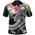 FSM Polynesian Polo Summer Plumeria (Black) Unisex Black - Polynesian Pride