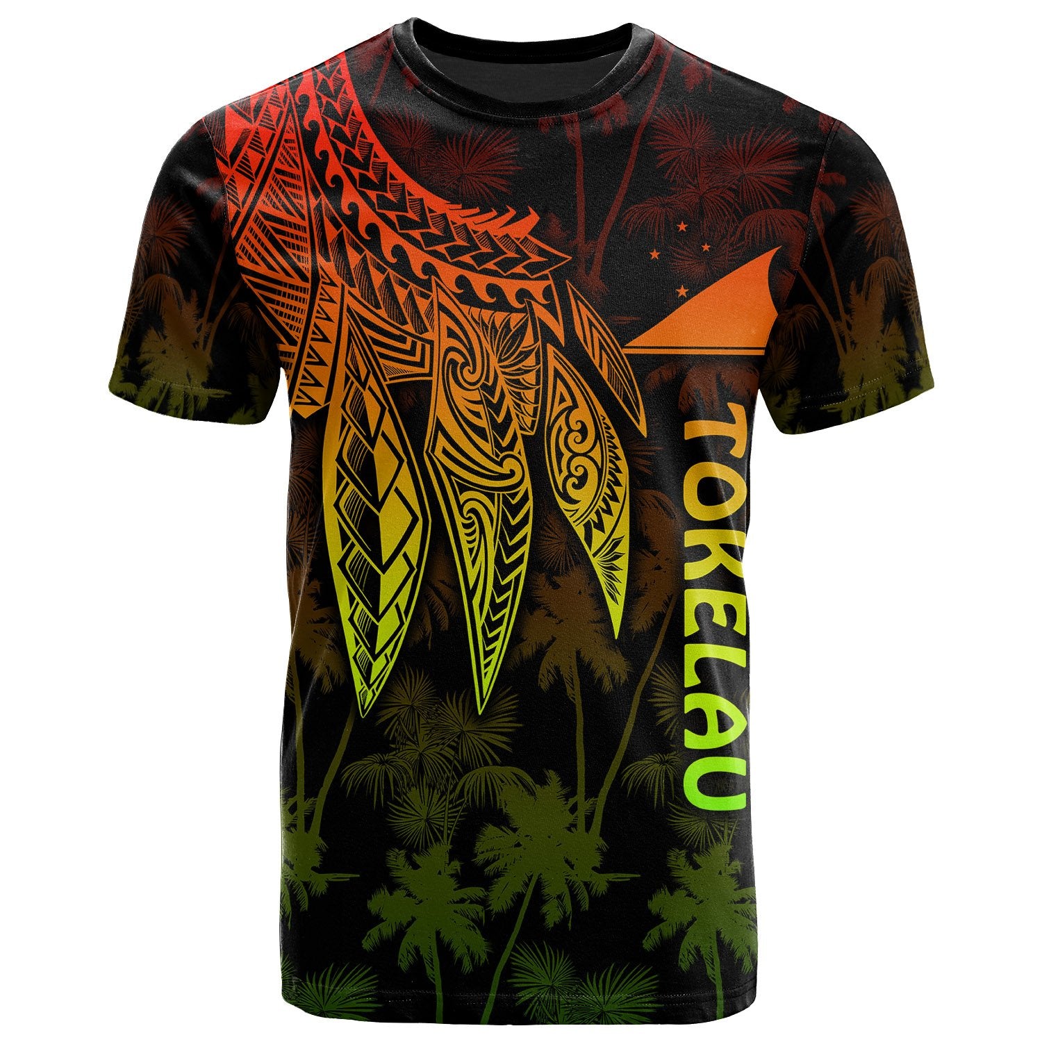 Tokelau Polynesian T Shirt Polynesian Wings (Reggae) Unisex Art - Polynesian Pride