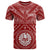 Tahiti T Shirt Tahiti Seal In Polynesian Tattoo Style (Red) Unisex Red - Polynesian Pride