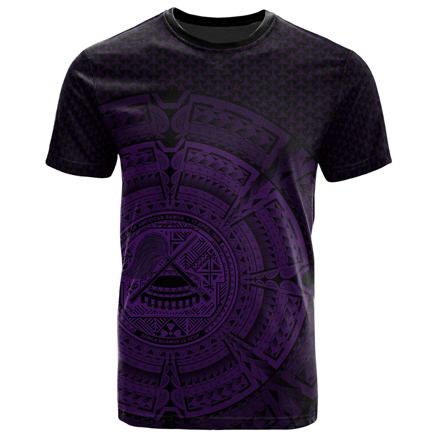 American Samoa Polynesian T Shirt Polynesian Circle (Purple) Unisex Purple - Polynesian Pride