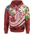 Wallis and Futuna Polynesian Hoodie Summer Plumeria (Red) Unisex Red - Polynesian Pride