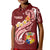 Tonga Polo Shirt Tongan Coat Of Arms With Polynesian Patterns - Polynesian Pride