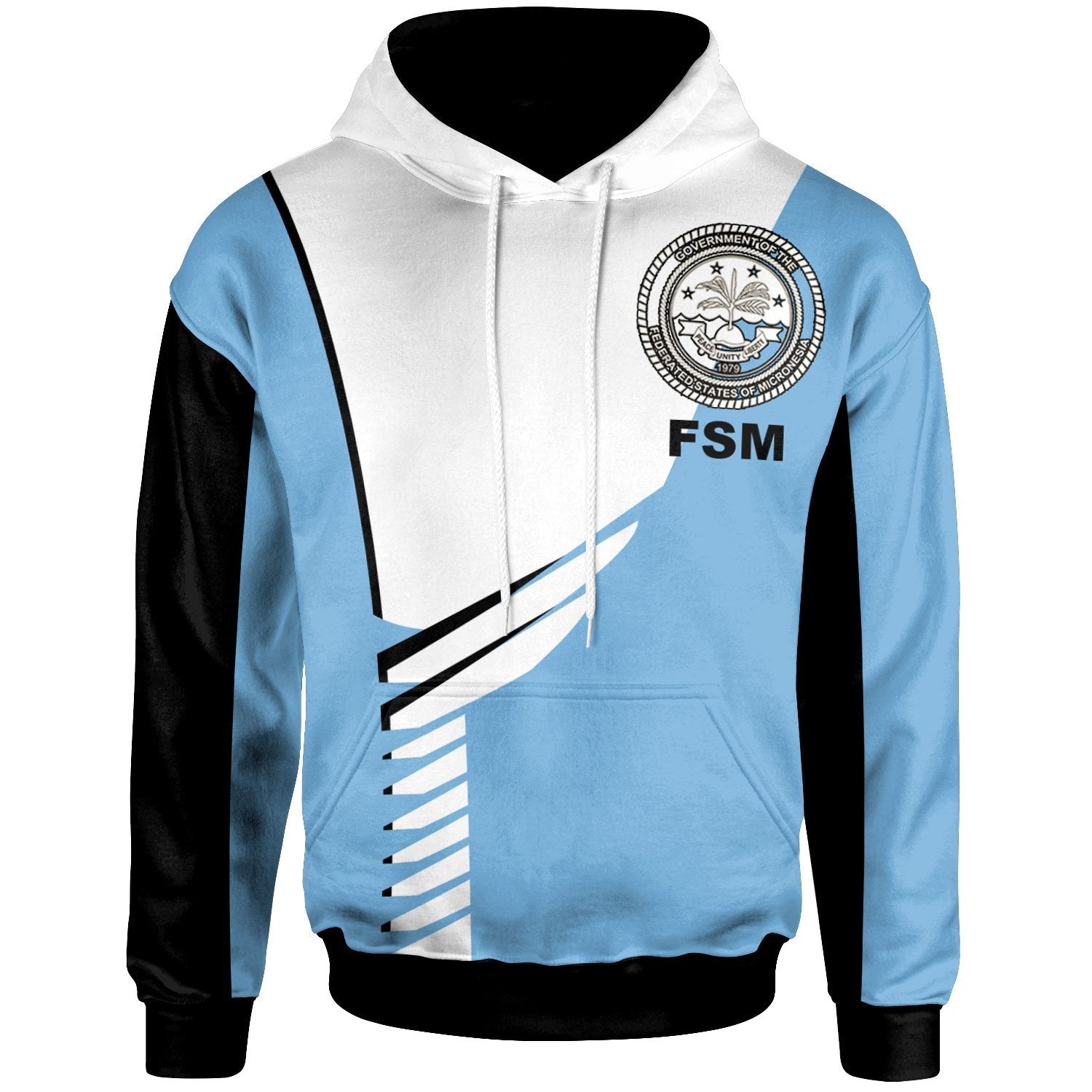 Federated States of Micronesia Hoodie Athletes Style Unisex Blue - Polynesian Pride