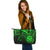 Federated States of Micronesia Leather Tote - Green Color Cross Style - Polynesian Pride