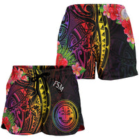 Federated States of Micronesia Women's Shorts - Tropical Hippie Style - Polynesian Pride