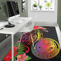 Federated States of Micronesia Area Rug - Tropical Hippie Style - Polynesian Pride