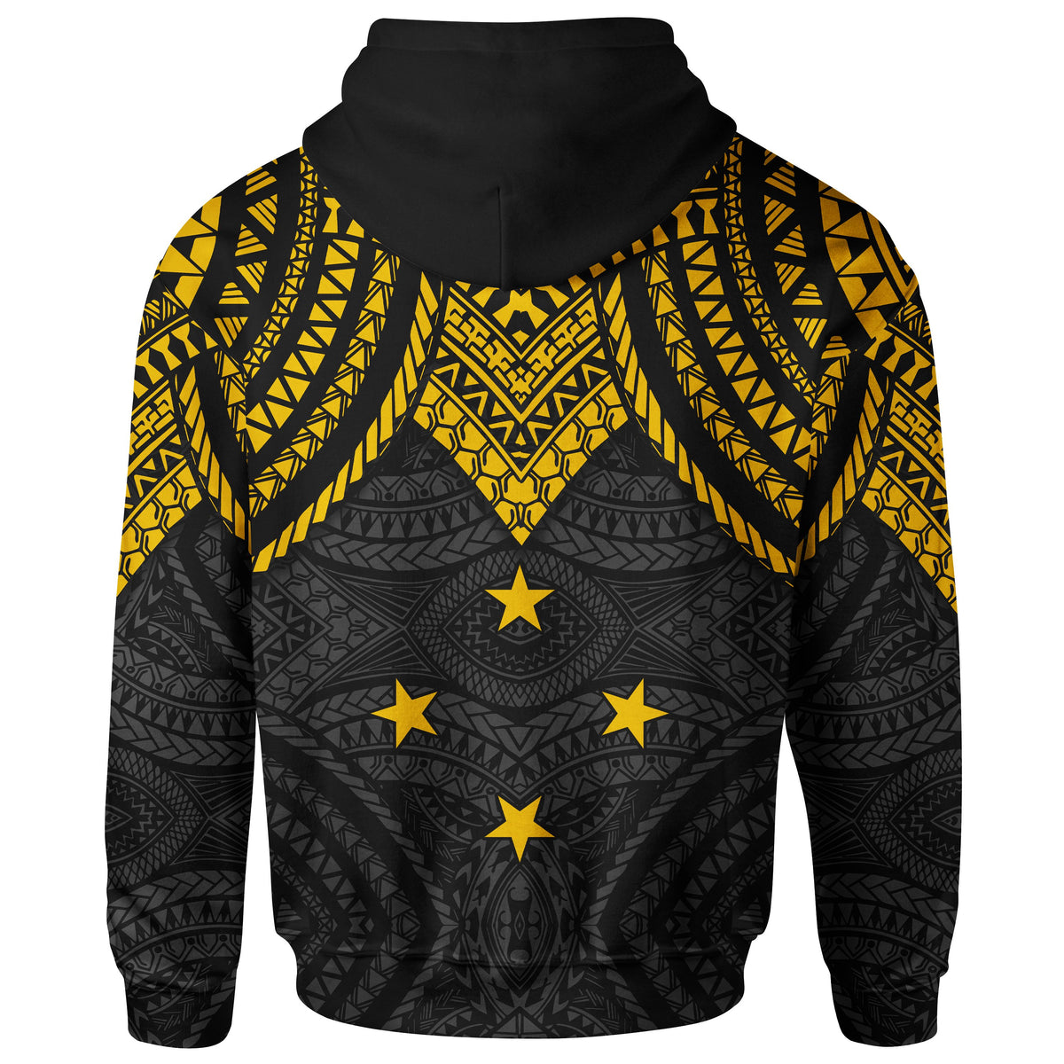 Pohnpei Hoodie Micronesian Pattern Armor Style - Polynesian Pride