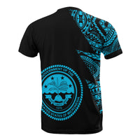 Federated States of Micronesia T Shirt Micronesian Pattern Neon Flash Style - Polynesian Pride