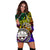 Federated States of Micronesia Women Hoodie Dress - Rainbow Polynesian Pattern - Polynesian Pride