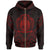 New Caledonia Zip Hoodie New Caledonia Seal Red Tribal Patterns Unisex White - Polynesian Pride