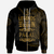 Palau Zip Hoodie Legends Are Born In Gold Color Unisex Gold - Polynesian Pride