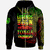 Tonga Zip Hoodie Legends Are Born In Reggae Color Unisex Black - Polynesian Pride