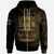 Samoa Zip Hoodie Legends Are Born In Gold Color Unisex Gold - Polynesian Pride