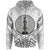 New Caledonia Zip Hoodie New Caledonia Seal Tribal Patterns Unisex White - Polynesian Pride