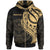 Marshall Islands Zip Hoodie Gold Polynesian Patterns Best Marshall Islands Ever Unisex Black - Polynesian Pride