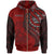 Tonga Zip Hoodie Red Polynesian Patterns Best Tonga Ever Unisex Black - Polynesian Pride