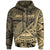 American Samoa Zip Hoodie Nuuuli Polynesian Gold Patterns Unisex Black - Polynesian Pride