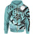 Marshall Islands Zip up Hoodie Coat of Arm and Spinner Dolphin Patterns Unisex Blue - Polynesian Pride