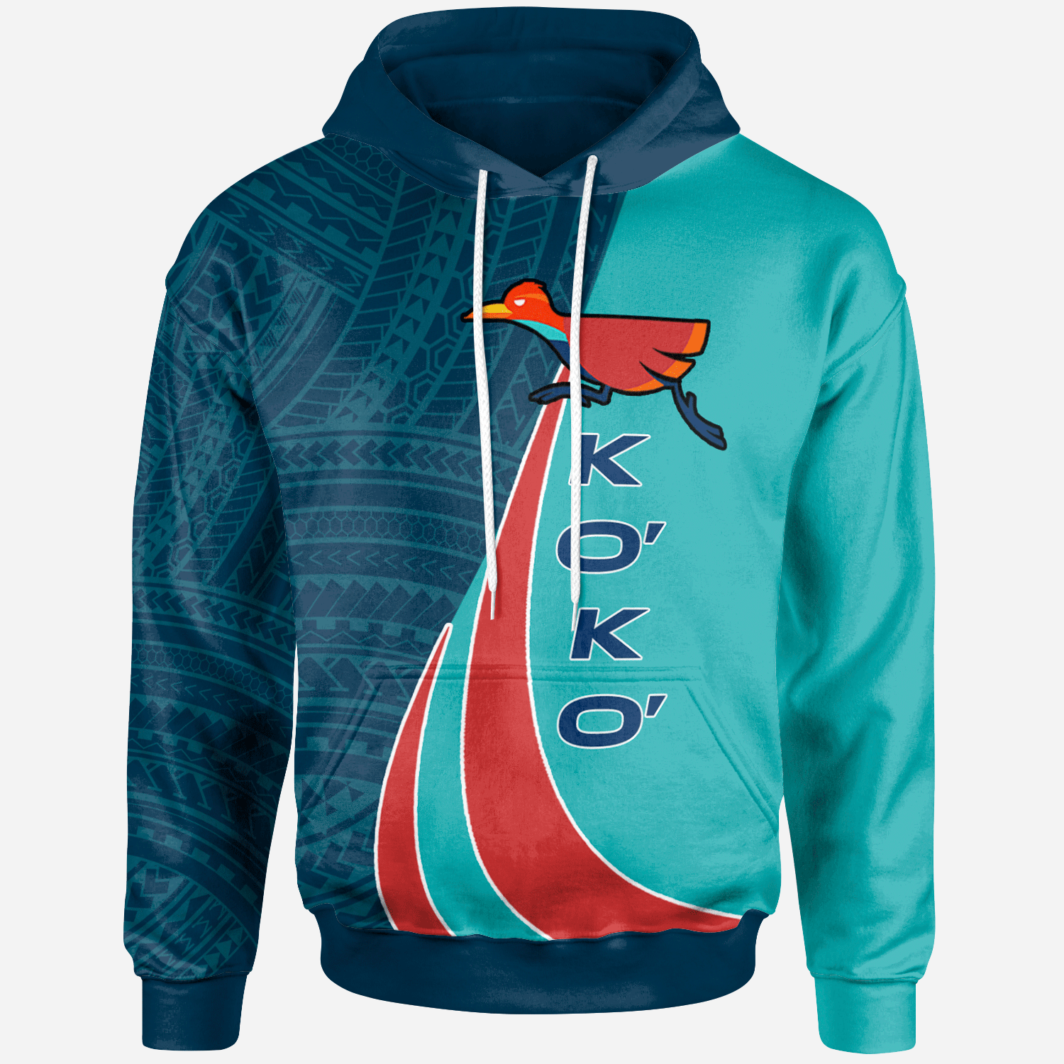 Guam Hoodie Koko Sport Unisex Blue - Polynesian Pride