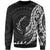 Kosrae Sweatshirt - Polynesian Pattern Style Unisex Black - Polynesian Pride